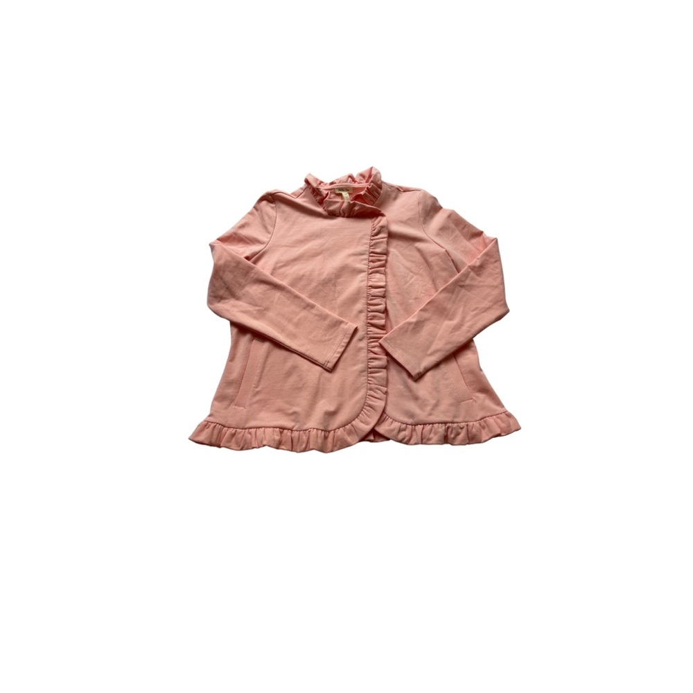 Matilda Jane Pink Ruffle-Trim Blazer Jacket